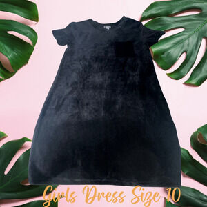 Black Velvet Dress for Girl Size 10 (Splendid)